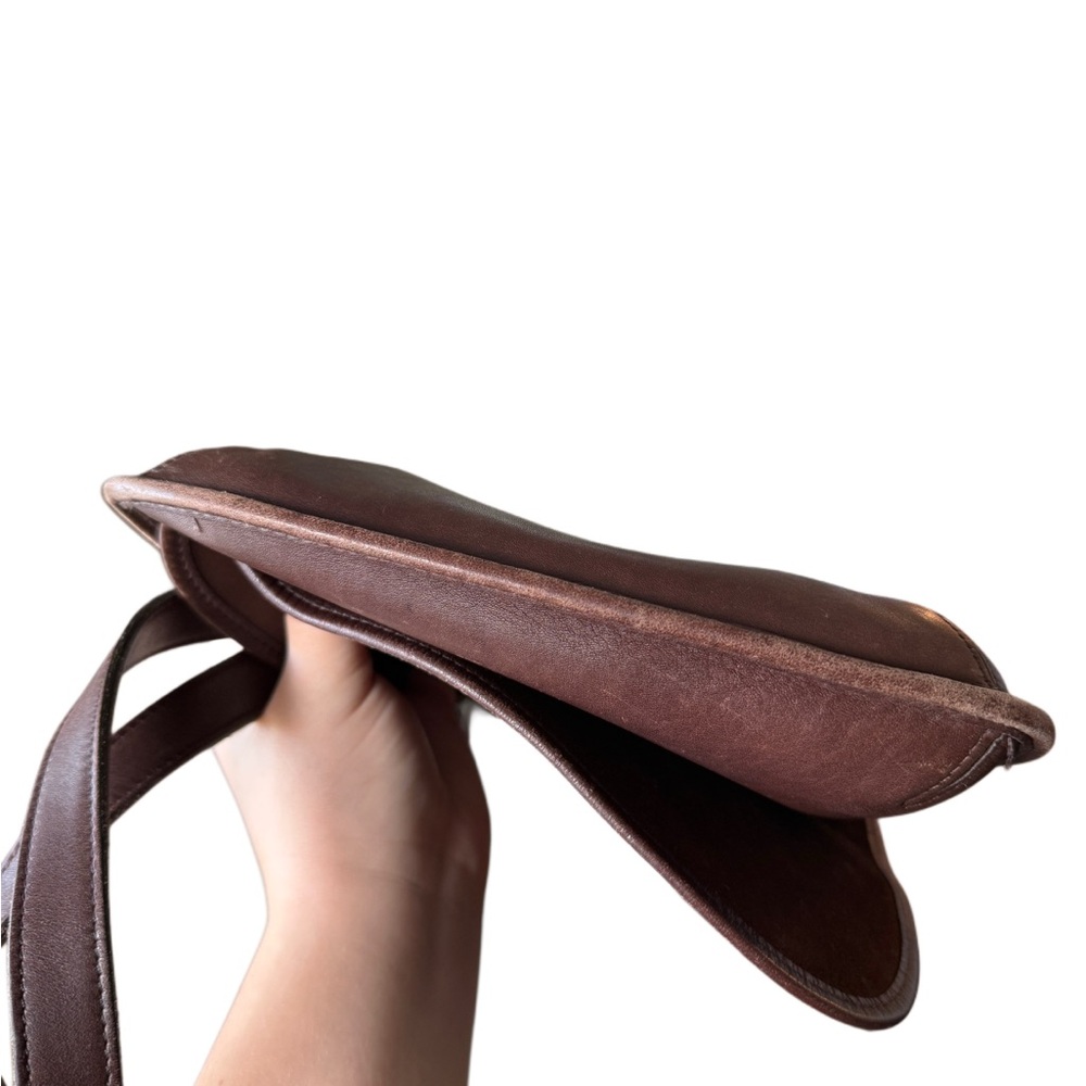 ON HOLD DO NOT BUY Vintage Brown Leather Authentic Coach Hippie Flap Bag - Picture 3 of 10